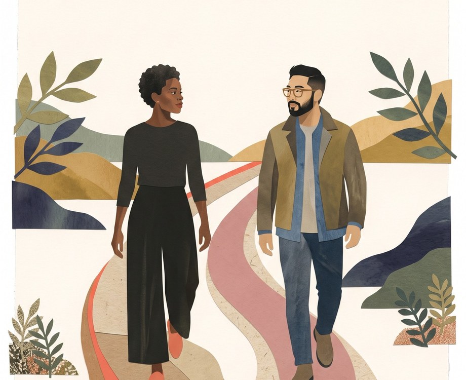 Editorial illustration for Marriage, Dating & Commitment
